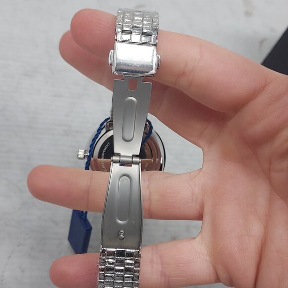 Porsamo Bleu Priscilla Luxury WOMENS Silver Pink Stainless Steel Watch - Picture 4 of 6